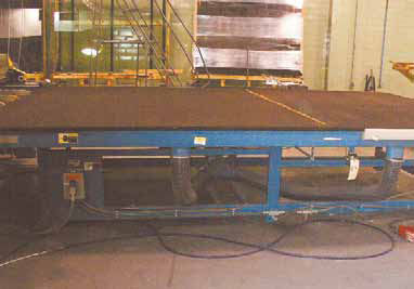 Bystronic, No. XY2-F-97R, 10' X 15'w/ Breakout Monitor Master Electrical Ctrl Panel, Drop Out Tbl, Air Cusihion Syst,Glass Rolling Rack