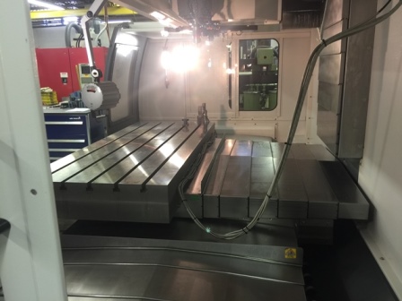 70.8 X, 33.9 Y, 29.5 Z, YCM TV 188B, Full 5 Axis, Fanuc MXP 200FB Control,78.7 x 33.8 Table, CAT 50, 32 Tools ATC, 6000 RPM, 25 HP, 12/2014