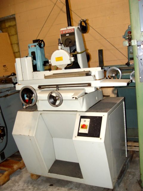 6 x 18 , HARIG, No. 618, 6x18 Table,19 Long Travel,6 3/4 Cross Feed Travel,12 vertical Height,7 x1/2 x1 1/4 Wheel,w/ Fine pole Walker mag chuck