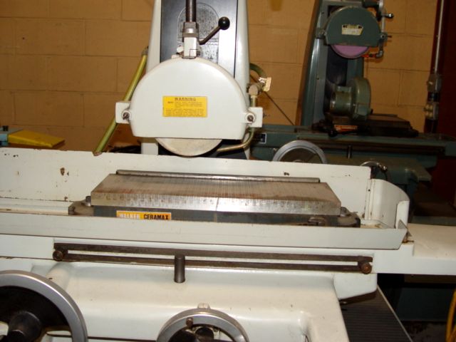 6 x 18 , HARIG, No. 618, 6x18 Table,19 Long Travel,6 3/4 Cross Feed Travel,12 vertical Height,7 x1/2 x1 1/4 Wheel,w/ Fine pole Walker mag chuck