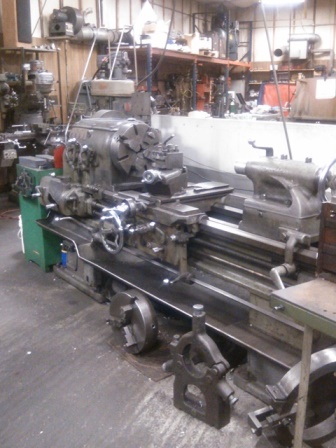 20 1/2 x 48 cc, MONARCH, 1 5/8Spindle Hole,3 and 4 Jaw chucks,Dickerson Tool Holder and steady rest,1943
