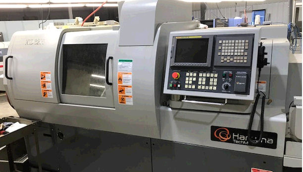 1 1/4 , HANWHA, No. XD-32 H, Fanuc, Max Machining length 12.6 ,200-8000RPM,Back spindle 200- 7000RPM, MTA Eagle 551-6 Bar Loader,2008