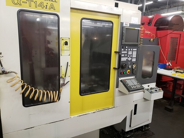 19.7 X, 14.9 Y, 11.8 Z, Robodrill Alpha- T14iA-PC2, 1999, 25.6 x 14.9 Pallets(2), 80-8000 RPM, Rigid Tap 5000RPM, 5/7.5HP, Direct Drive, 14 Pos Tool