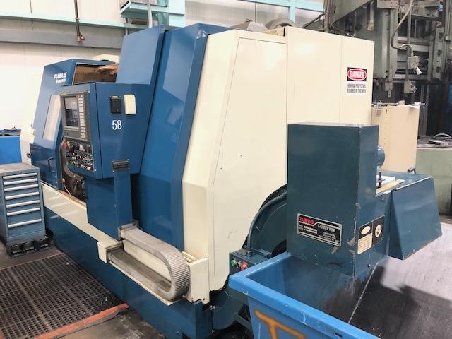 Daewoo Puma 15, Fanuc 32, 15 Chk, 6 1/2 , 31 SOB,SOC 21,Turn Length 62,max turn dia. 26,a2 nose,12 pos. turret,40HP,220V/3PH/50/60Hz,1996